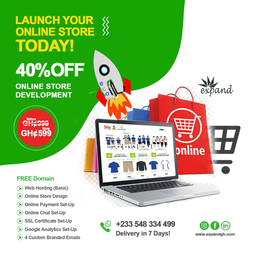 launch your own online store ghana